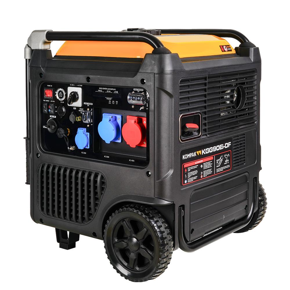Kompak 11 kVA 400 V Gas & Benzin KGG90Ei-DF Inverter Stromaggregat