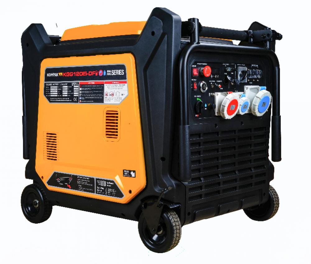 Kompak 16 kVA 400 V Gas & Benzin KGG120Ei-DF Inverter Stromaggregat