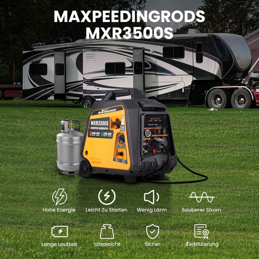 maXpeedingrods 3500 Watt DualFuel Inverter Stromerzeuger MXR 3500S