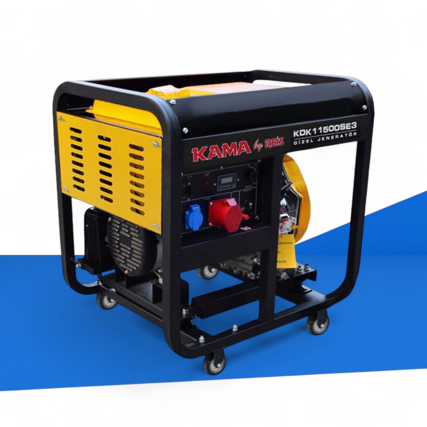 Kama KDK11500SE3 Diesel Stromerzeuger mit 8,8 kW / 11 kVA Leistung, dreiphasig