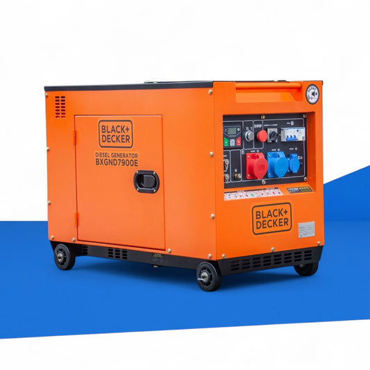 Black+Decker FullPower Diesel-Stromaggregat, 8 kVA, robust und leistungsstark