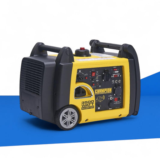 Champion PG3500-ER Benzin-Inverter-Stromerzeuger, 3500 W, mit Elektrostart, leise und kompakt, ideal für Camping und Notstromversorgung