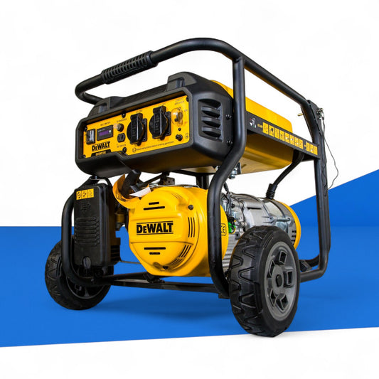 DeWalt DXGNP35E Benzin-AVR-Stromerzeuger, 3500 W, mit Seilzugstart, robust und leise, ideal für Baustellen, Notstromversorgung und Outdoor-Einsätze