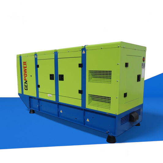GENPOWER Diesel Generator GNT 255 mit 231,8 kVA Nennleistung und 255 kVA Maximalleistung für industrielle Stromversorgung