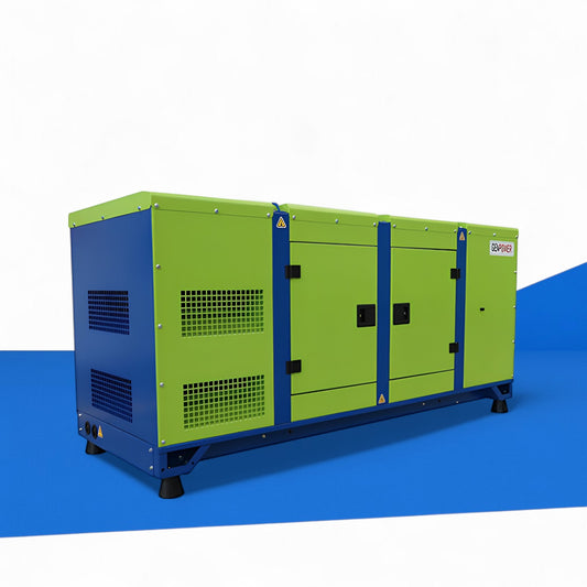 GENPOWER Diesel Generator GNT 60 mit 54,5 kVA / 60 kVA Leistung, dreiphasig, schallgedämpft oder offen erhältlich