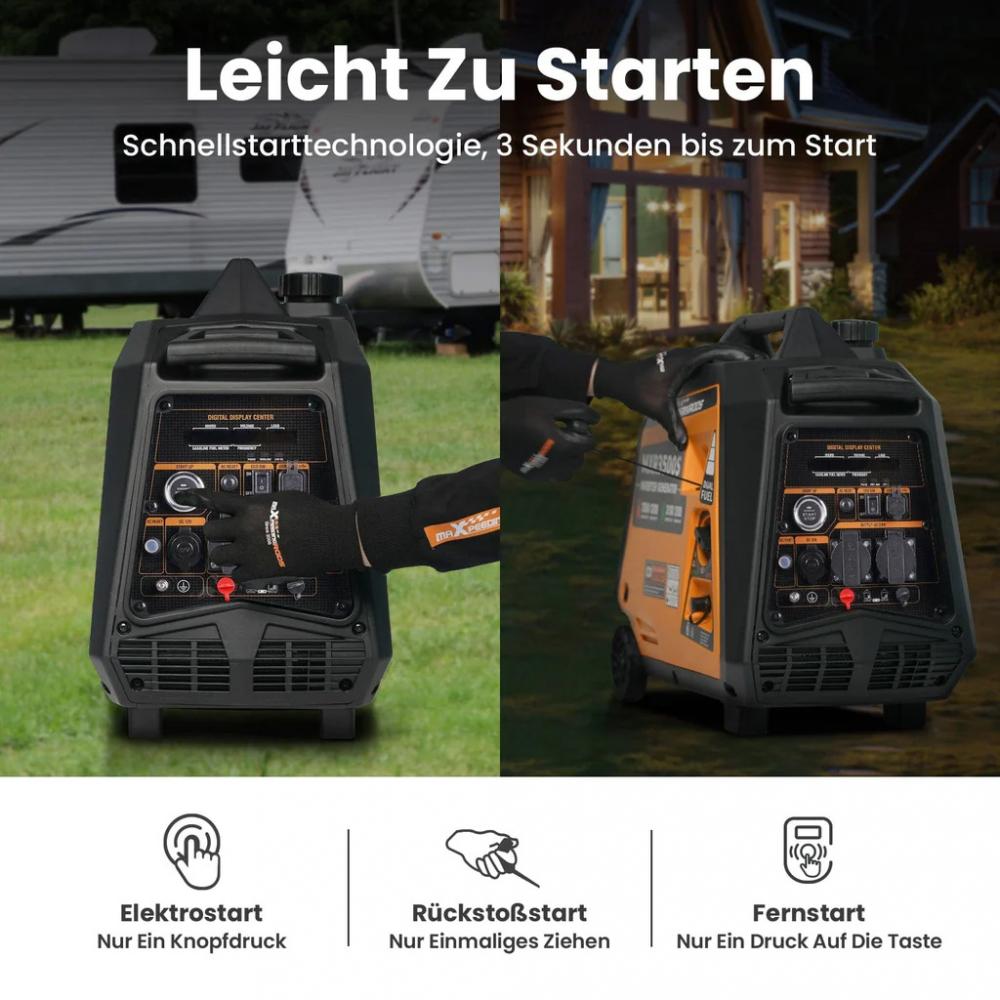 maXpeedingrods 3500 Watt DualFuel Inverter Stromerzeuger MXR 3500S