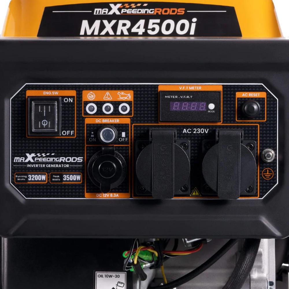 maXpeedingrods 3500 Watt Benzin Stromerzeuger Open Frame MXR 4500i