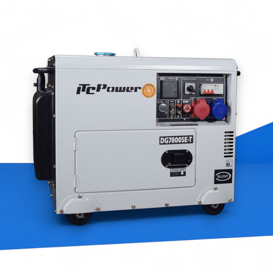 ITC POWER Diesel-Stromaggregat, 8 kVA Full Power, 230 V & 400 V, vielseitig einsetzbar