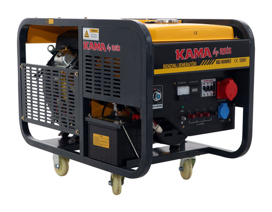 Kama KGL15000FE3 Benzin Stromerzeuger 12 kW / 15 kVA (Dreiphasig)