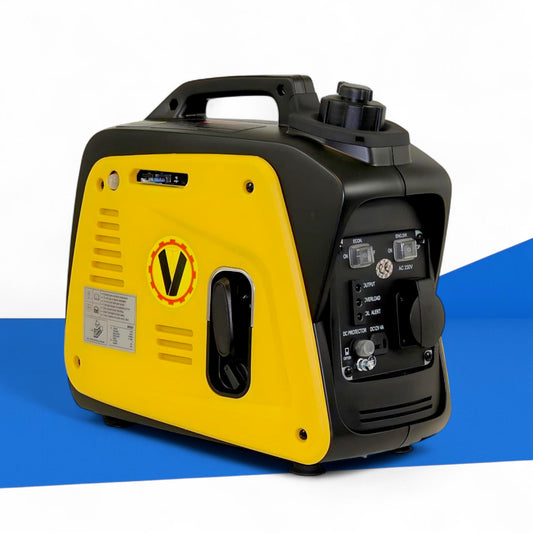 Voltherr KGE 950Pro Benzin-Inverter-Stromerzeuger, 950 W Spitzenleistung, nur 8,5 kg leicht, flüsterleise mit 54 dB, Eco-Modus, ideal für Camping, Garten und empfindliche Geräte
